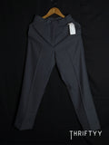 Charcoal Grey Pleated Dress Pants