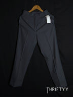 Charcoal Grey Pleated Dress Pants