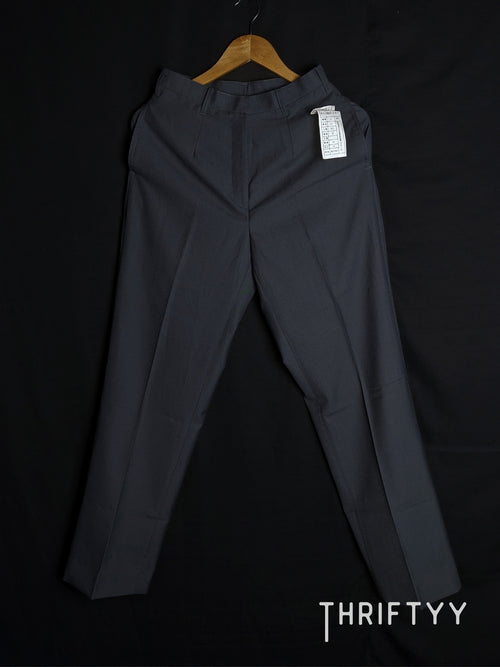 Charcoal Grey Pleated Dress Pants