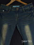 Vintage Y2K Flare Jeans with Heart Pockets